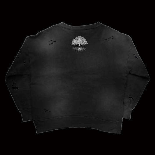 "ROOTED" LONG SLEEVE SHIRT [BLACK]